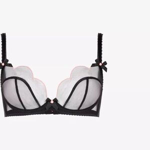 Agent Provocateur Sheer Black Lace LORNA Underwire Bra